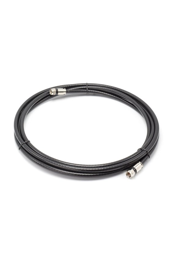 25' Feet, Black RG6 Coaxial Cable (Coax Cable) with Weather Proof Connectors, F81 / RF, Digital Coax - AV, Cable TV, Antenna, and Satellite, CL2 Rated, 25 Foot