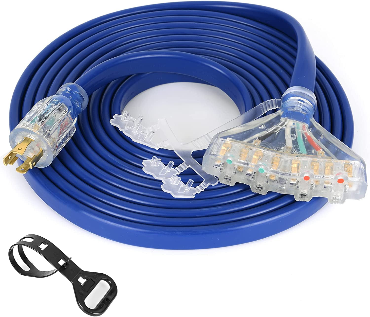 25 Feet Heavy Duty Generator Adaptor Extension Cord,Locking Cord,NEMA