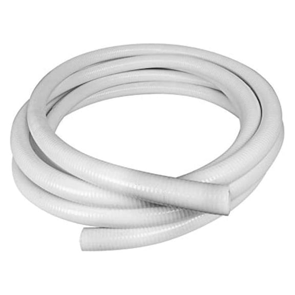 25' Feet Length Flexible PVC Hose | 1.5" Inch Diameter Flexible Pipe | White Schedule 40 PVC | Perfect for Plumbing Filtration Systems
