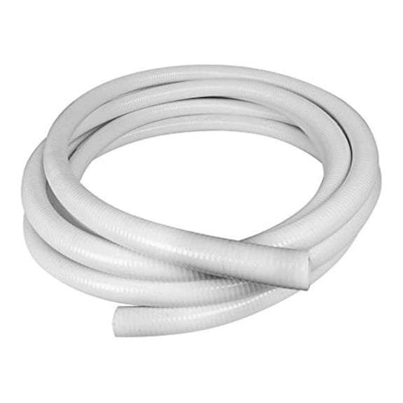 25' Feet Length Flexible PVC Hose | 1.5" Inch Diameter Flexible Pipe | White Schedule 40 PVC | Perfect for Plumbing Filtration Systems