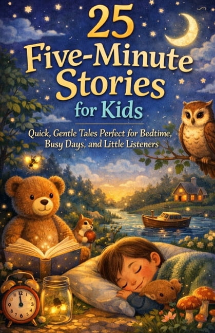 25 Five-Minute Stories for Kids: Quick, Gentle Tales Perfect for Bedtime, Busy Days, and Little Listeners, (Paperback)