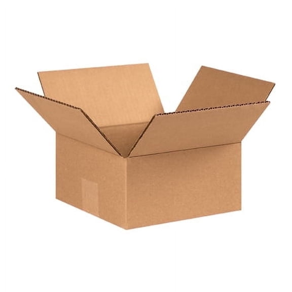 25 Flat Corrugated Shipping Boxes 7x7x3 ECT-32 Brown