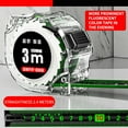 thumbnail image 1 of 25-Foot Fluorescent Tape Measure with Double-Sided Ruler & Transparent Metal Scale | Fall-Proof Design for Carpenters, DIY & Home Improvement | Easy-Read Markings & Portable Hook, 1 of 3