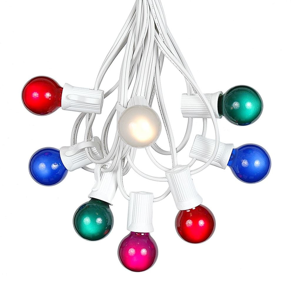 Novelty Lights 25 Feet Multicolored G30 Globe Outdoor Patio String