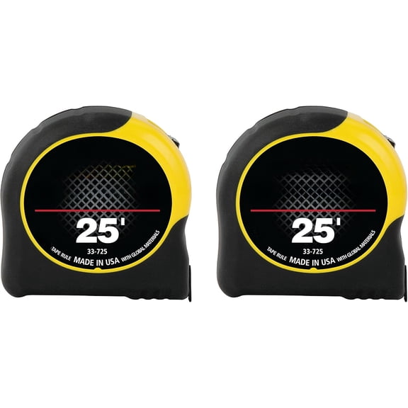 25-Foot Tape Measure with PowerLock Blade Armor and Easy-Read Markings - Heavy Duty Retractable Measuring Tape with 1-Inch Wide...