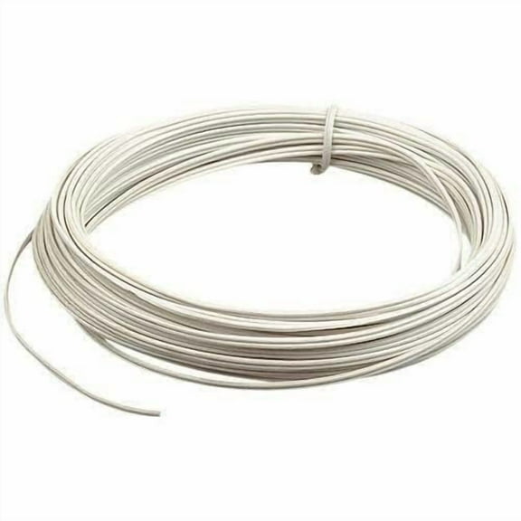 25 Foots Electrical Cable Wire LED Extension 22/2 AWG 2 Conductor White CM/CL2 UL