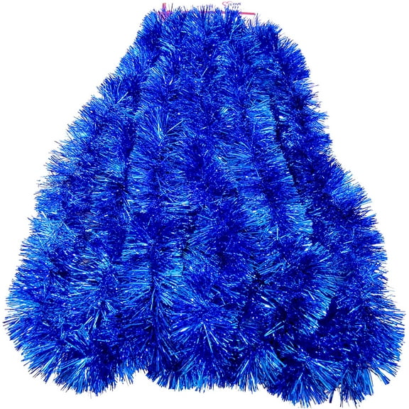 25 Ft. Long Seasonal Holiday Tinsel Garland from Love It! Products. Use for Christmas, Thanksgiving, New Years, Birthday and any celebration, party or event. Color: Blue
