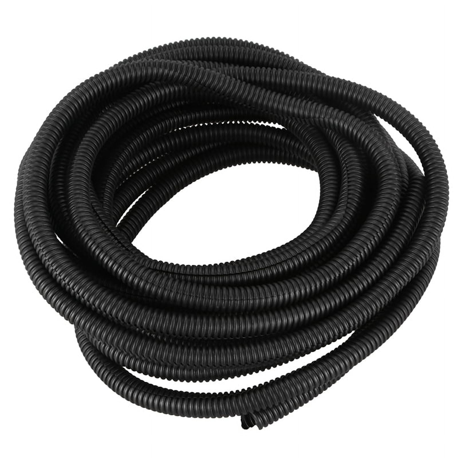 25 Ft Split Wire Loom Conduit Polyethylene Tubing Black Color Sleeve 25-ft-split-wire-loom-conduit-polyethylene-tubing-black-color-sleeve