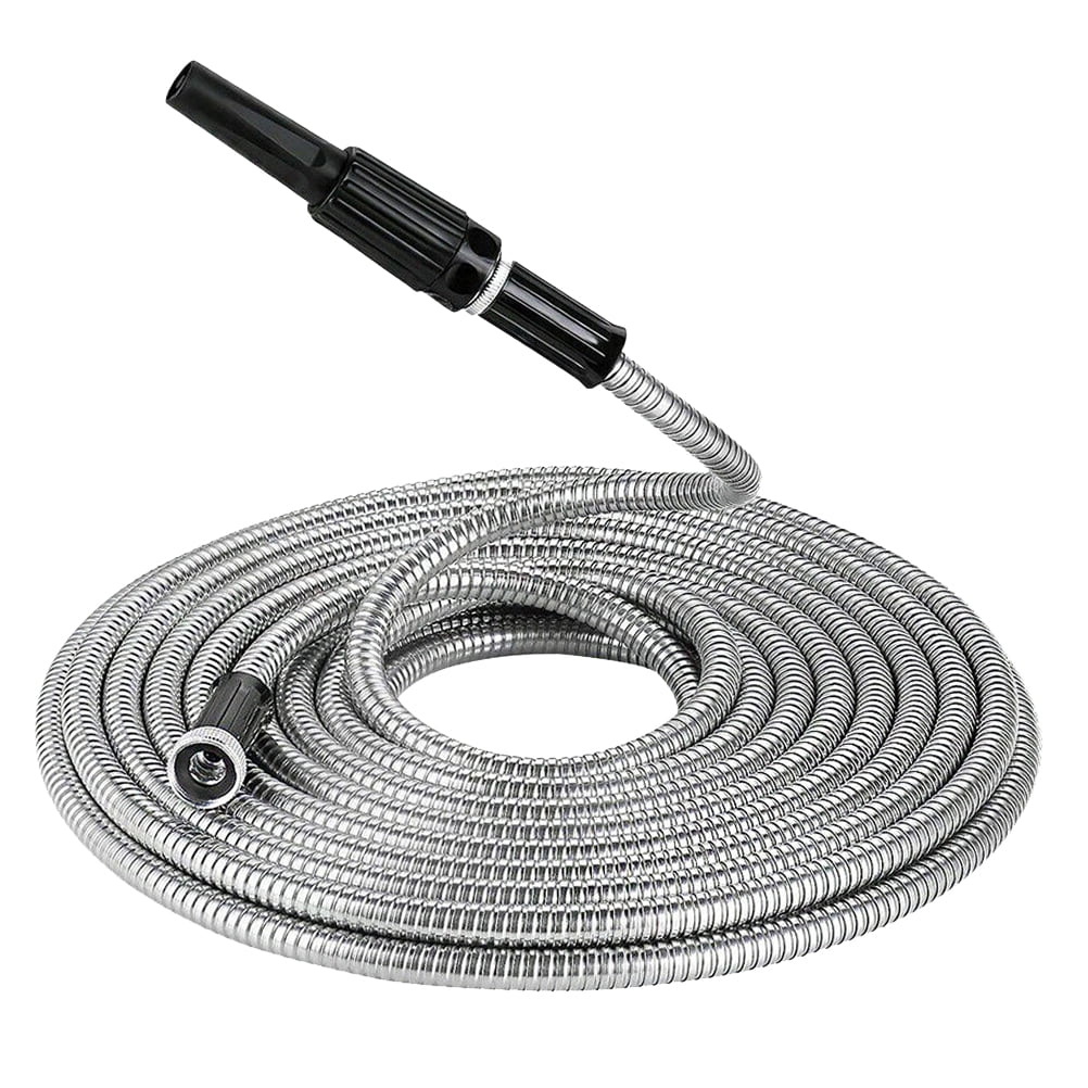 25 Ft Watering Hose Flexible Garden Hoses Telescopic with Nozzel ...