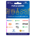 thumbnail image 1 of $25 Fun & Games – ChooseYourCard Gift Card&nbsp;, 1 of 2