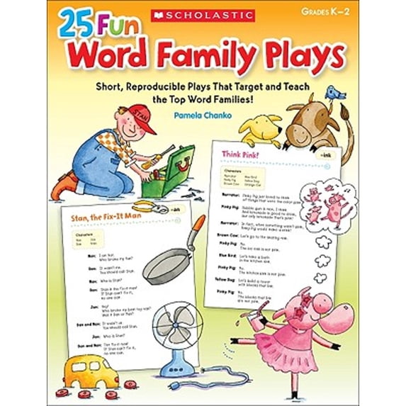 Pre-Owned 25 Fun Word Family Plays: Short Reproducible Plays That Target and Teach the Top Word Families (Teaching Resources) (Paperback) 054510338X 9780545103381