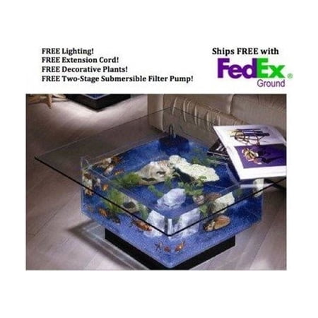 25 Gallon Aqua Coffee Table Aquarium Tank