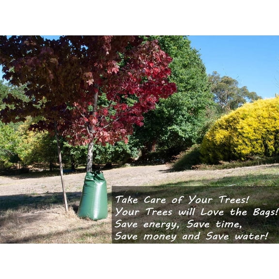 25 Gallon X-Large Tree Watering Bag, Slow Release Tree Drip Irrigation Bag, Automatic Water Saving Irrigation Water System, for Young&Newly Planted Trees&Evergreens&Shrubs$$Garden & Patio