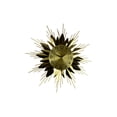 thumbnail image 1 of 25" Gold Metal Starburst Wall Clock, 1 of 5
