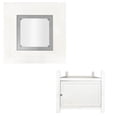 thumbnail image 1 of 25"(H)x 42" (W) Square Poly Fire Pit Top and Base Only, White, 1 of 4