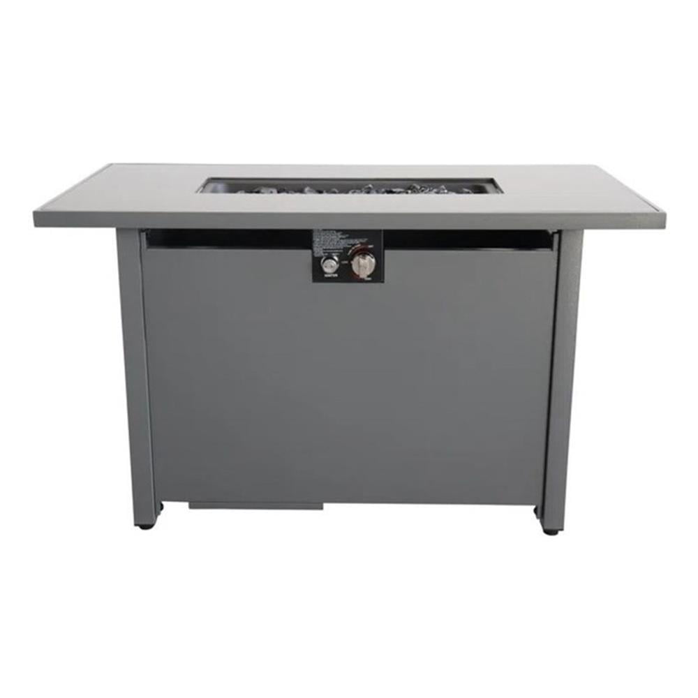 25'' H x 42'' W Steel Outdoor Fire Pit Table with Lid  Durable and Stylish