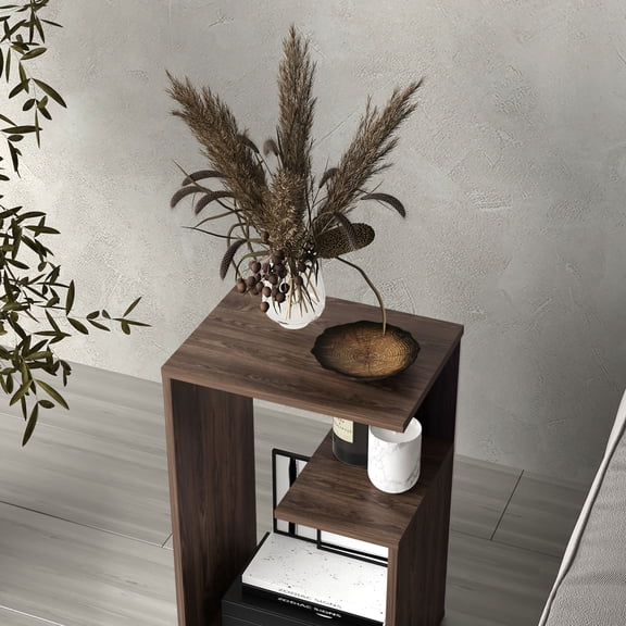 25" High, 3 - Tier Shelving - Stores Everyday Items - Small Living Spaces - Complements Home Decor
