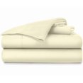 thumbnail image 1 of 25-INCH EXTRA DEEP POCKETS - Pure Organic Cotton Sheets - Queen Size, Ivory Color, Bedsheet 1000-Thread-Count, 1 of 7
