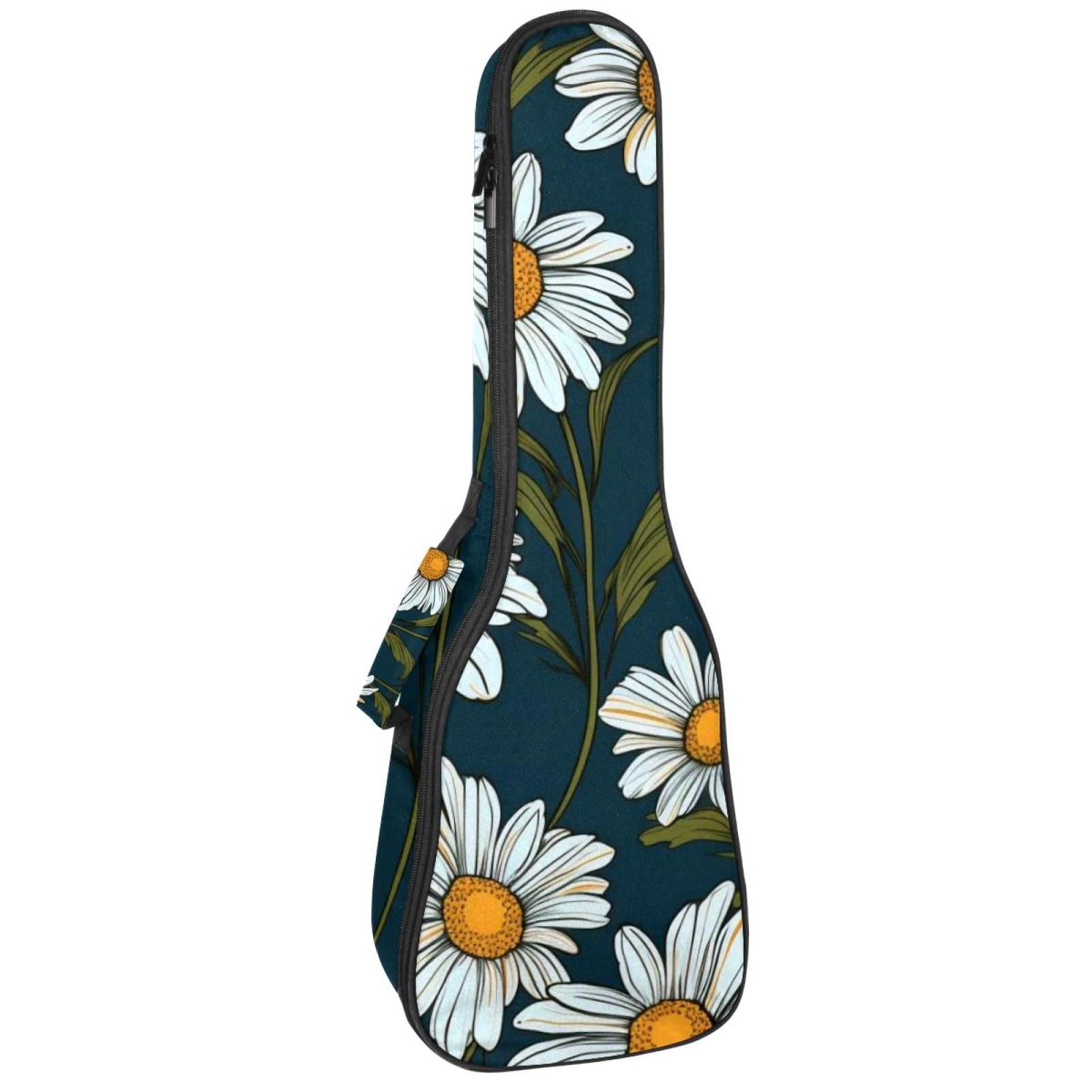 25 Inch Daisy Ukulele Cases Ukulele Padded Bag Great for Tenor Concert Soprano Baritone