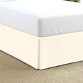 thumbnail image 1 of 25-Inch Drop RV King Size 72" x 80" Ivory Solid Bed Skirt Split Corner Pleated Style Easy Fit Easy Care 100% Egyptian Cotton 500 Thread Count, 1 of 6
