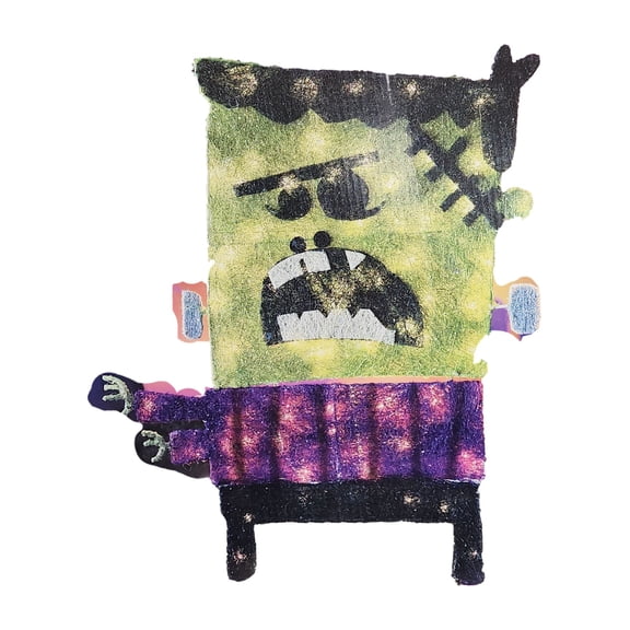 25 Inch Freaky Frankie Light Up Frankenstein Yard Decoration