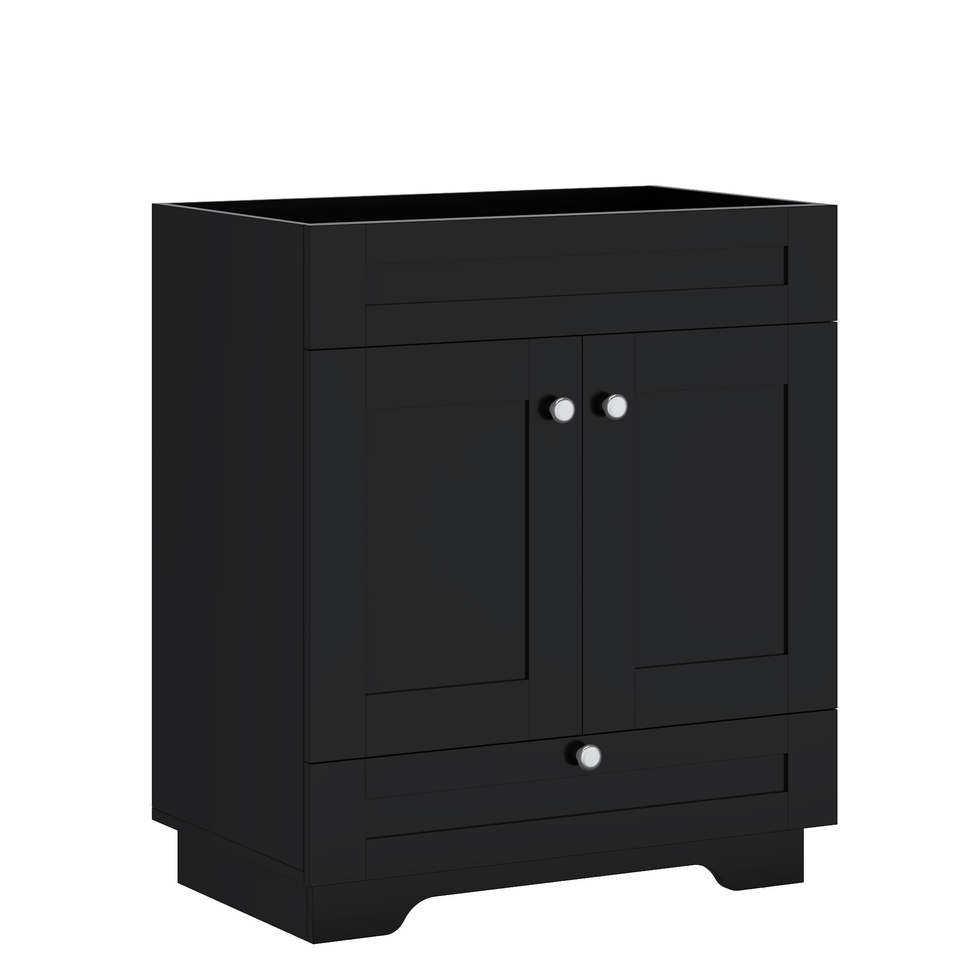e.sen tony black【esenss25p01sp】 25 Inch Free-standing Single Bathroom Vanity Cabinet Base Only