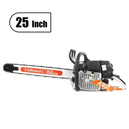 25 Inch Gas Chainsaw 92cc Chainsaw 2-Cycle Gasoline Power Chain Saws 5.2KW 6.4HP All Parts Compatible with MS660 G660 (With 25" Alloy Bar & Chain)