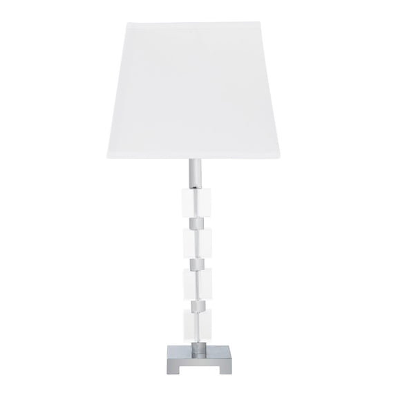 25-Inch Glam Crystal Cube Ice Table Lamp