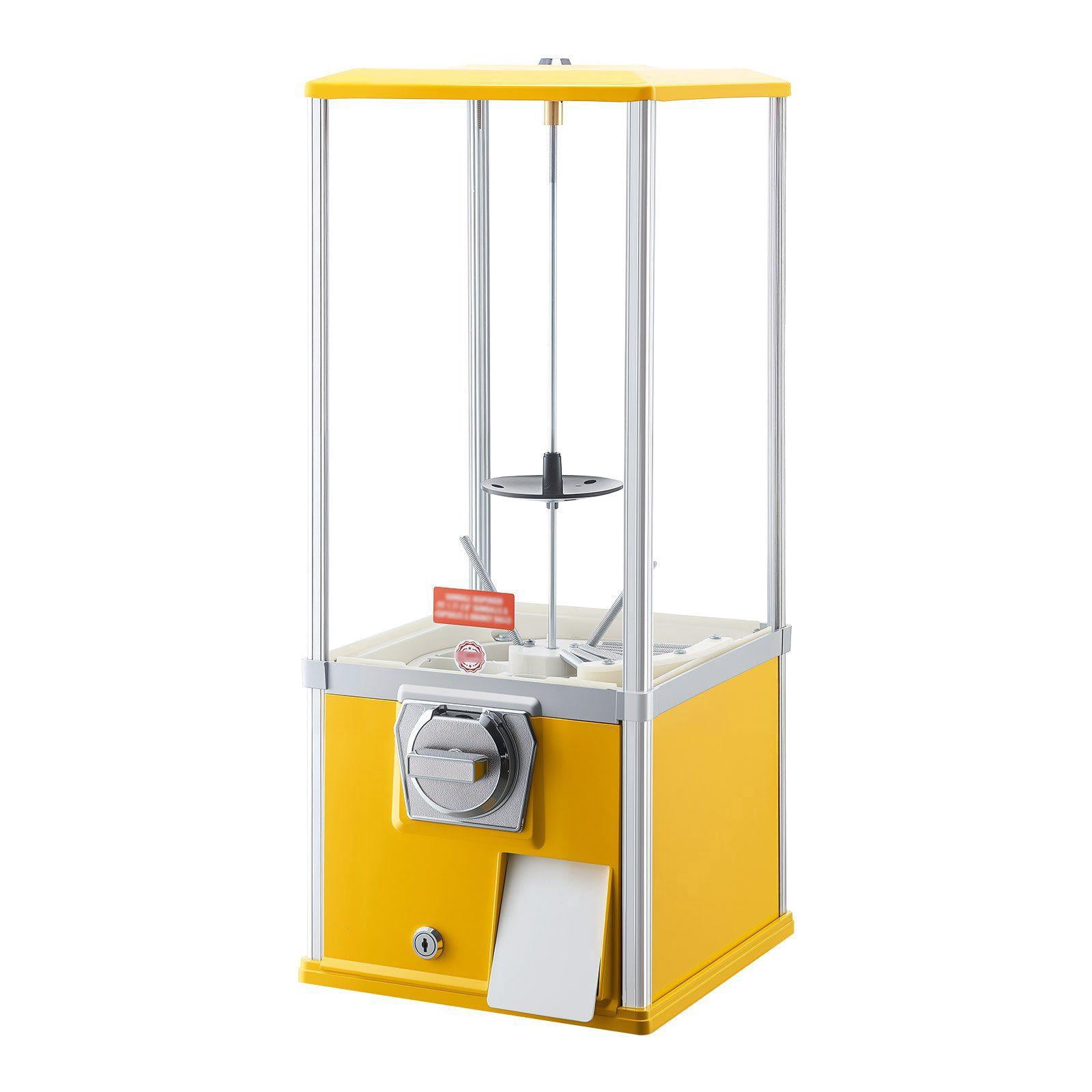 25 Inch Gumball Machine Candy Vending Dispenser Holds 230 1.77 Inch Candies for Malls Supermarkets Amusement Parks Arcades