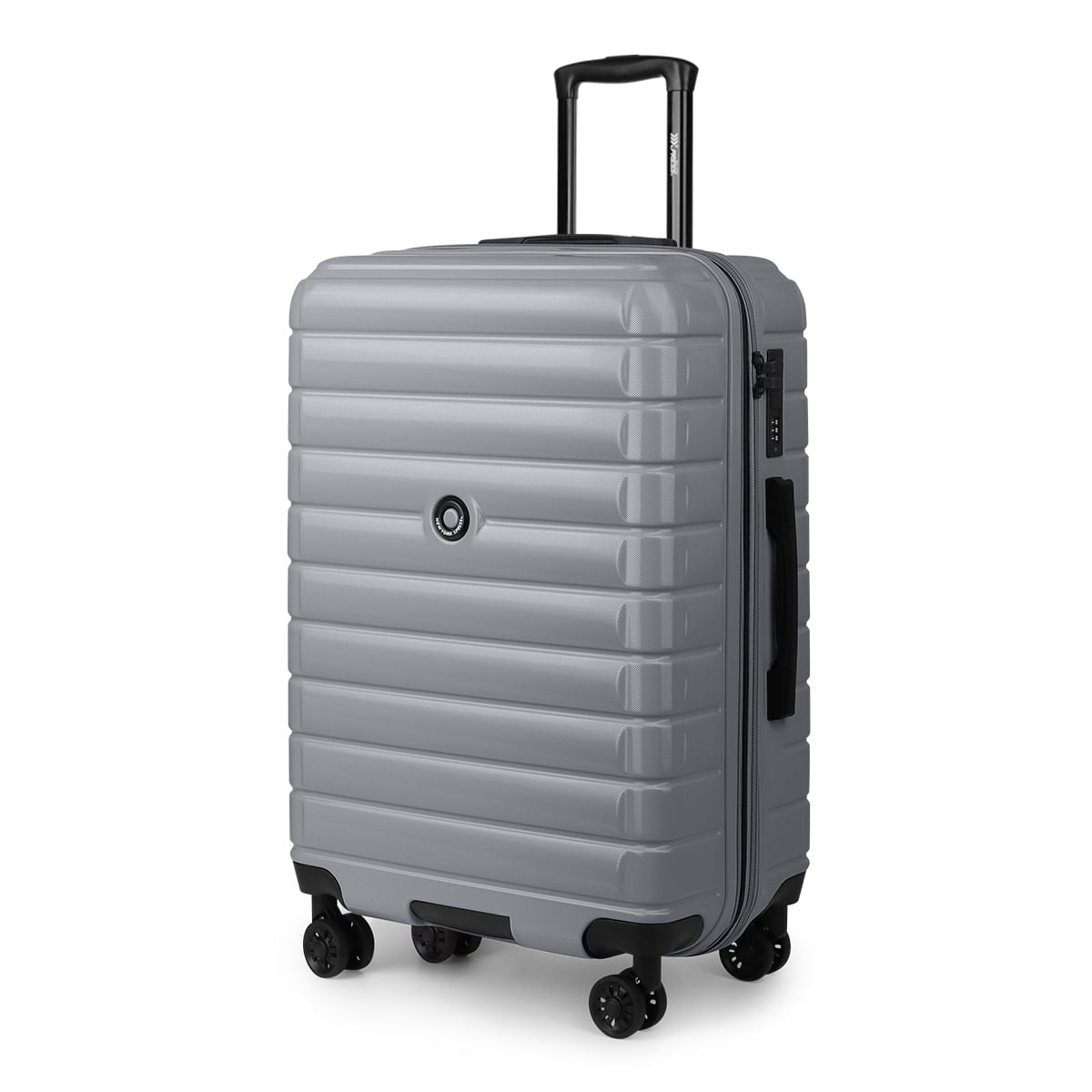 25 Inch Hardshell Medium Checked Suitcase with Wheels,Lightweight