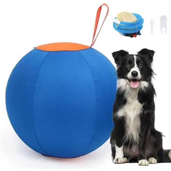 25 Inch Large Herding Ball for Dogs, Herding Toy for Australian Shepherds, Border Collies, German Shepherds, Cattle Dogs, Blue Heelers