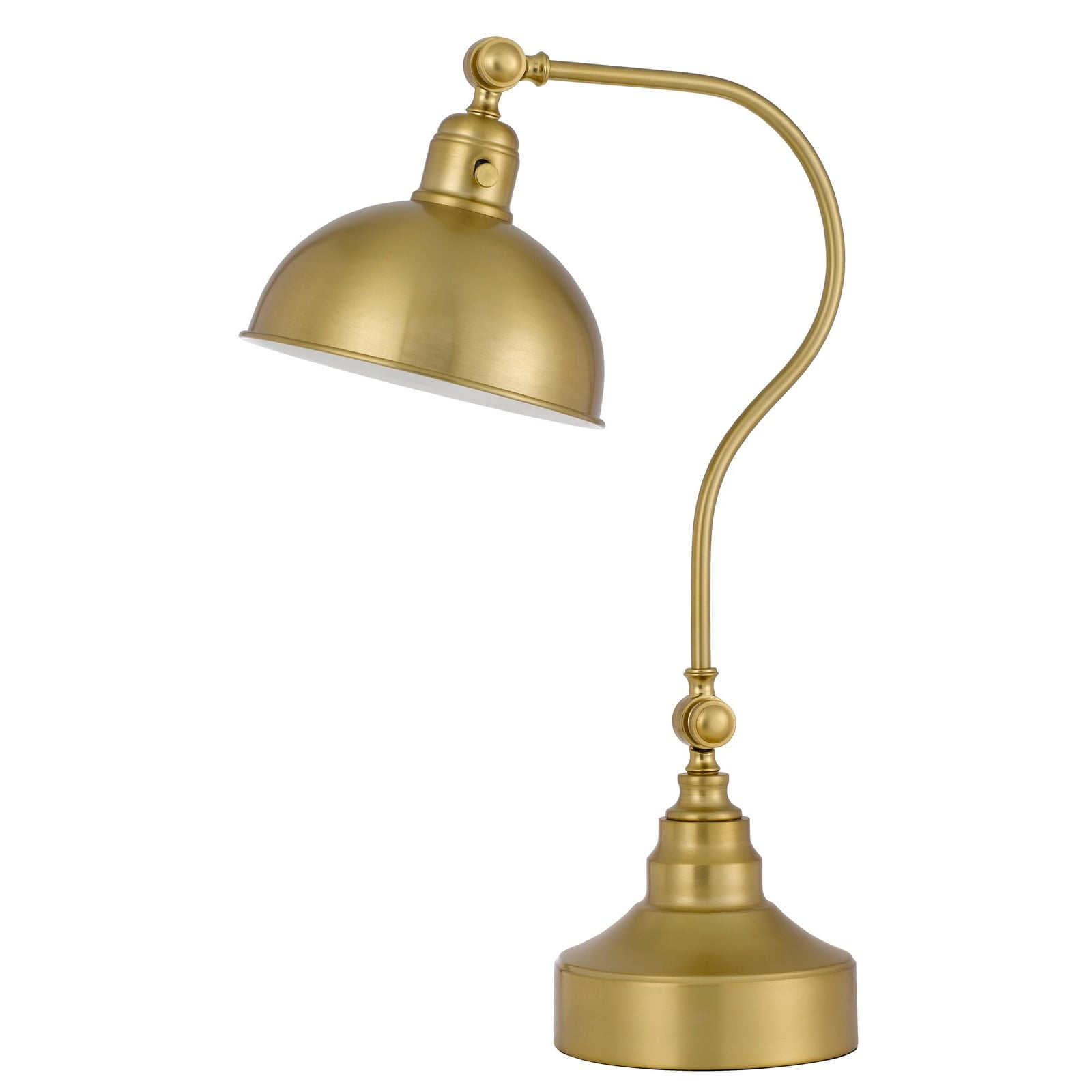 Brass Cinch Black Metal Adjustable Desk Lamp Brass Cinch Black Metal Adjustable Desk Lamp