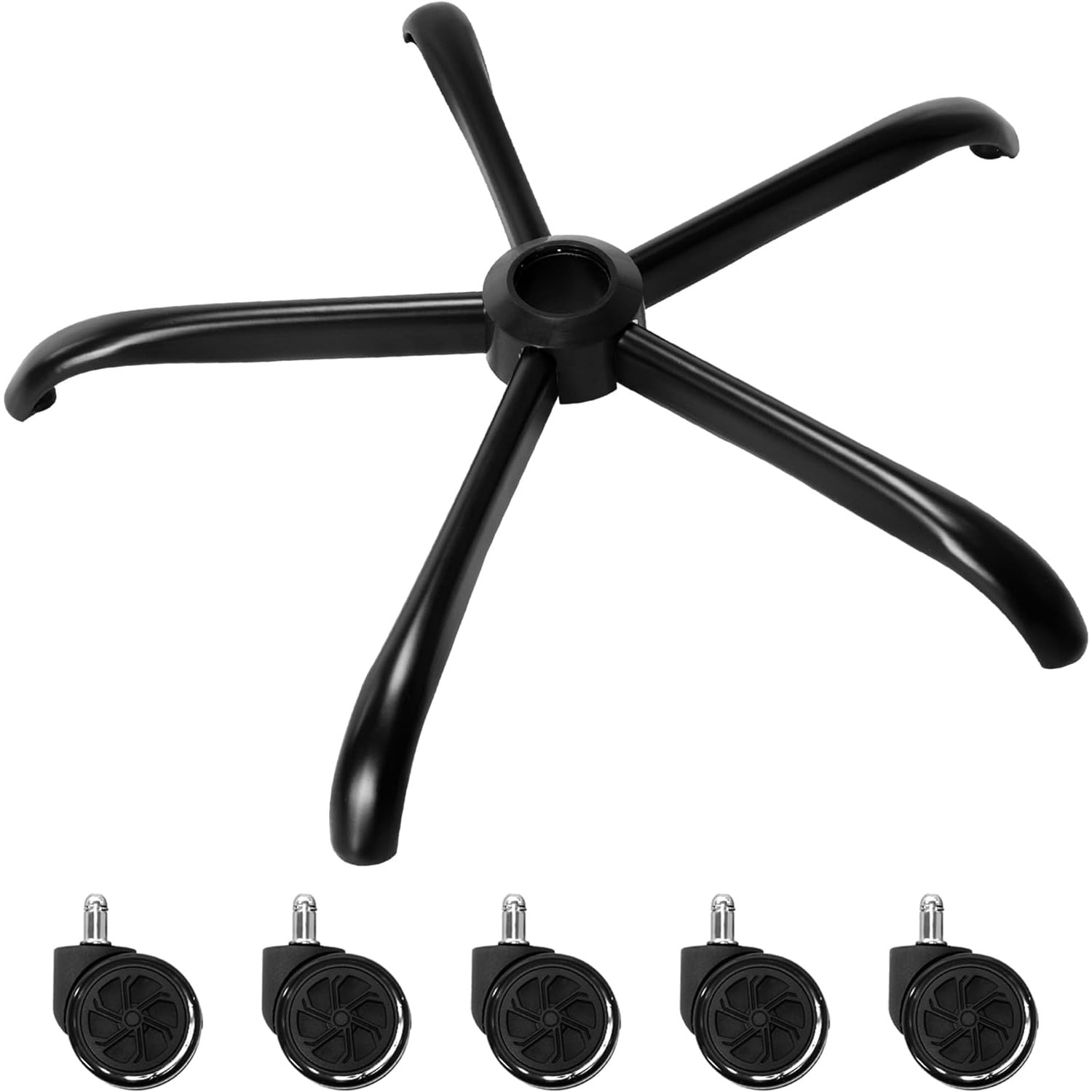25 Inch Office Chair Metal Base Replacement Heavy Duty 2500 Lbs ...