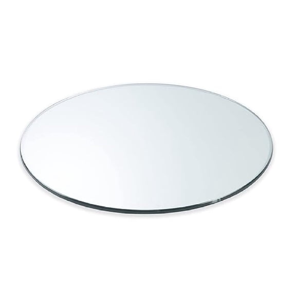 25" Inch Round 1/4" Thick Clear Glass Table Top with Flat Polished Edge and Tempered Glass, Replacement Glass Table Top, Great for Dining Tables, end Tables, and Outdoor Patio Table Tops or