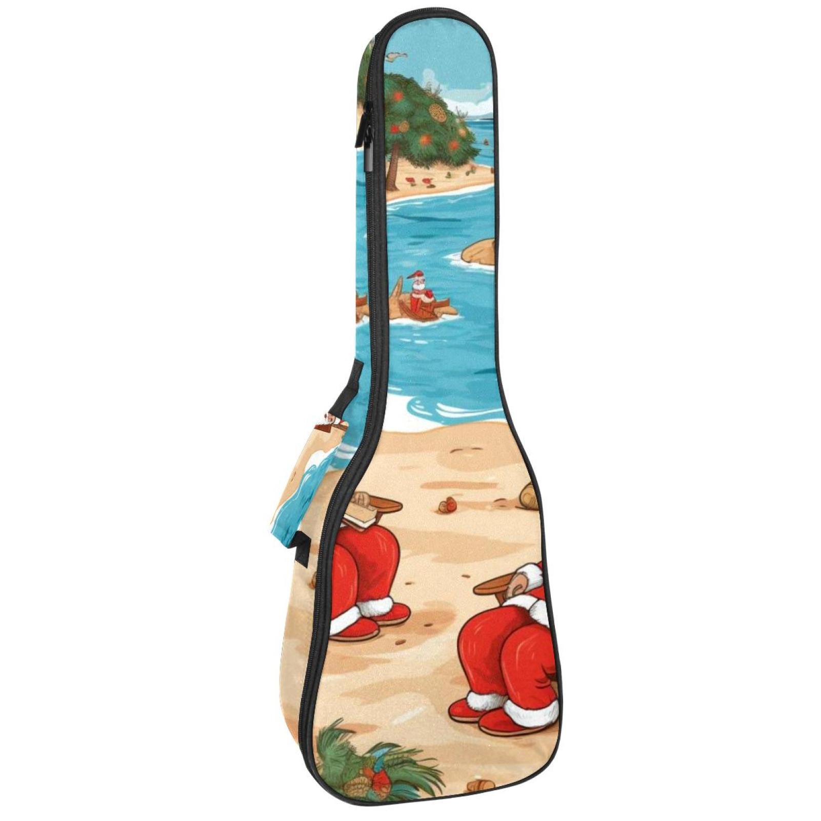 25 Inch Santa Beach Vacation Ukulele Cases Ukulele Padded Bag Great