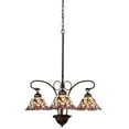 thumbnail image 1 of 25 Inch Wide daffodil bell 3 lt Chandelier.605, 1 of 2