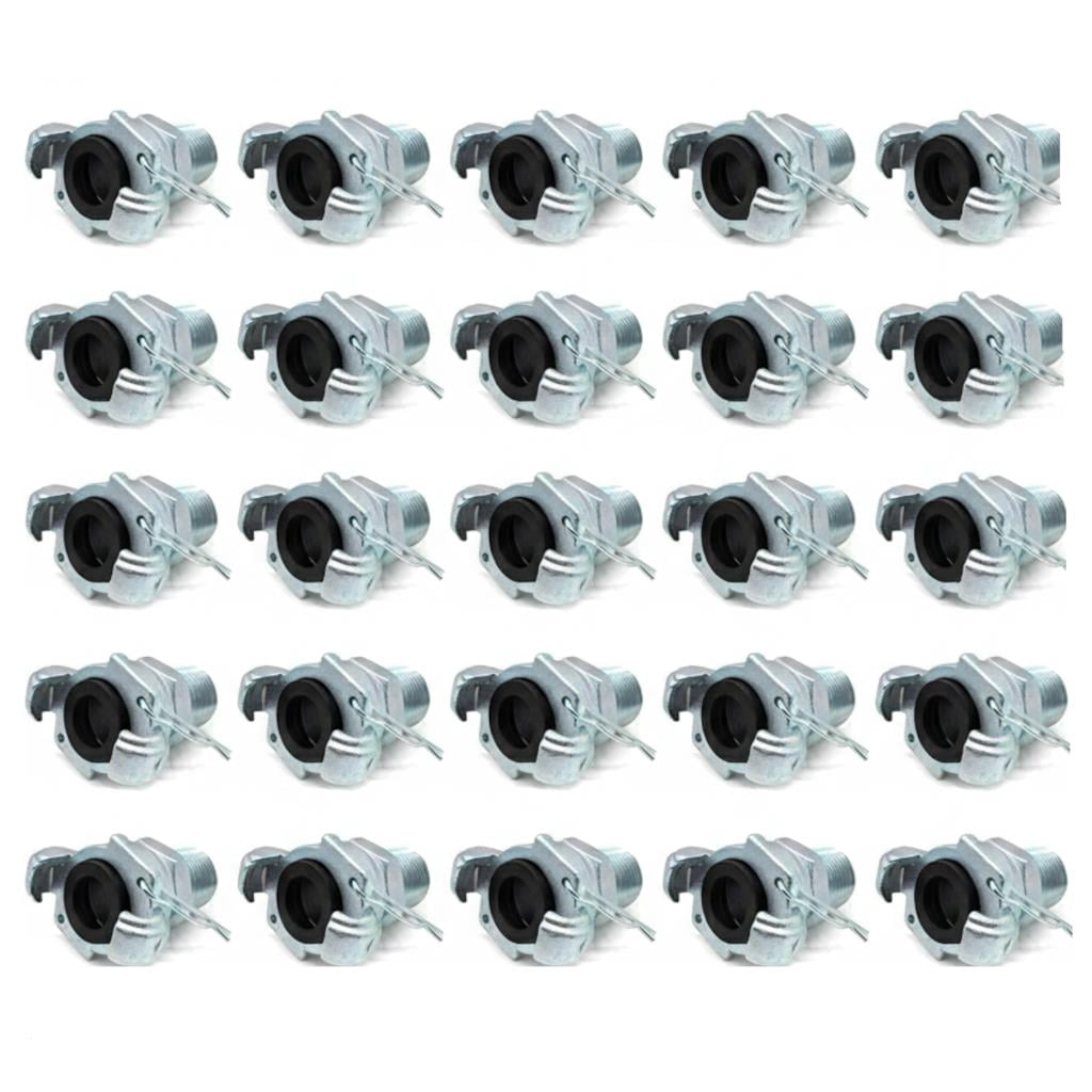 25 Interstate Pneumatics CU-851 3/4 Male NPT Straight Through Jack Hammer Coupler
