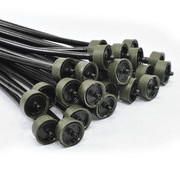 25 Jain CTPC40B Dripper 1.0 GPH Pressure-Comp Emitter +1/4" Vinyl Drip Line Hose