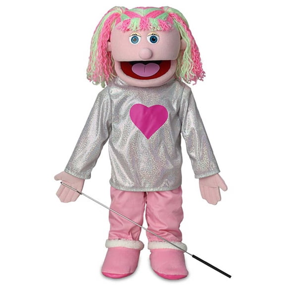 25" Kimmie, Pink Girl, Full Body, Ventriloquist Style Puppet