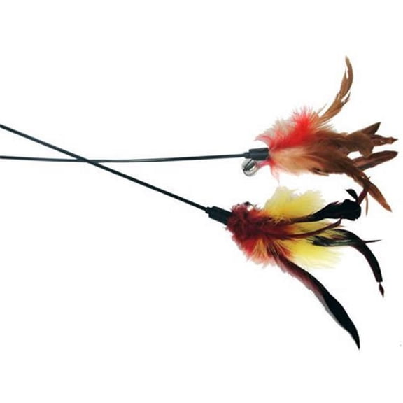 25" L Feather Wand - Pet Toy