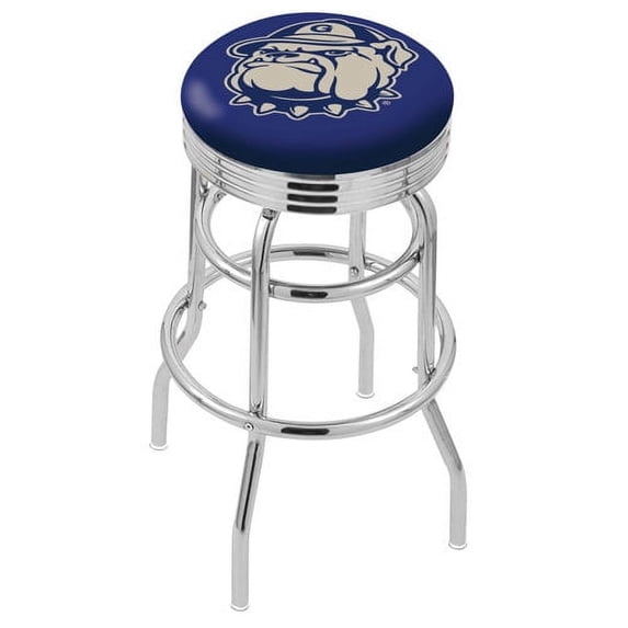 Georgetown College Tigers 25" Chrome Double Ring Swivel Bar Stool