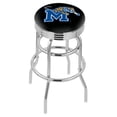 thumbnail image 1 of Memphis Tigers 25" Chrome Double Ring Swivel Bar Stool, 1 of 7