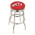 thumbnail image 1 of Utah Utes 25" Chrome Double Ring Swivel Bar Stool, 1 of 2