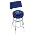 thumbnail image 1 of 25" L7C4 - Chrome Double Ring Louisiana Tech Swivel Bar Stool with a Back by Holland Bar Stool Company, 1 of 2