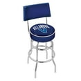 thumbnail image 1 of 25" L7C4 - Chrome Double Ring Villanova Swivel Bar Stool with a Back by Holland Bar Stool Company, 1 of 7