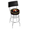 thumbnail image 1 of 25" L7C4 - Chrome Double Ring Virginia Military Institute Swivel Bar Stool with a Back by Holland Bar Stool Company, 1 of 2