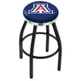 thumbnail image 1 of Arizona Wildcats 25" Black Wrinkle Swivel Bar Stool with Chrome Accent, 1 of 2