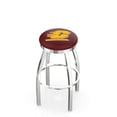 thumbnail image 1 of 25" L8C2C - Chrome Central Michigan Swivel Bar Stool with Accent Ring by Holland Bar Stool Company, 1 of 2