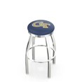 thumbnail image 1 of 25" L8C2C - Chrome Georgia Tech Swivel Bar Stool with Accent Ring by Holland Bar Stool Company, 1 of 2