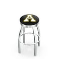 thumbnail image 1 of 25" L8C3C - Chrome Appalachian State Swivel Bar Stool with 2.5" Ribbed Accent Ring by Holland Bar Stool Company, 1 of 2